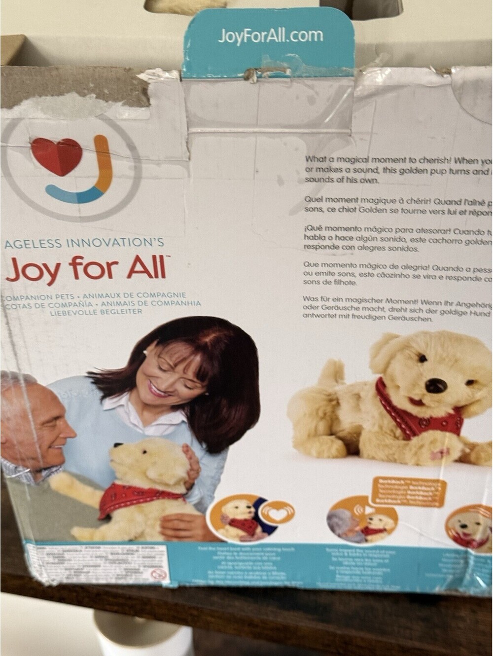 Joy For All Golden Pup Companion Pet Interactive Robotic Dog